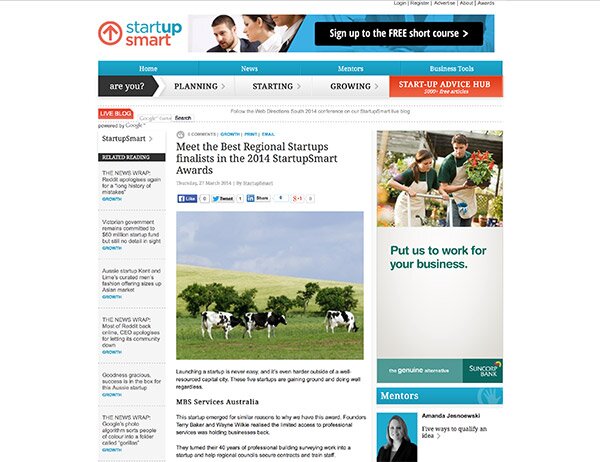 www.Webcred.it on StartupSmart, March 2014