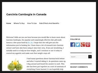 Go to on Garcinia Cambogia In Canada www.Webcred.it
