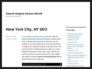 Go to on Search Engine Genius iNovik www.Webcred.it