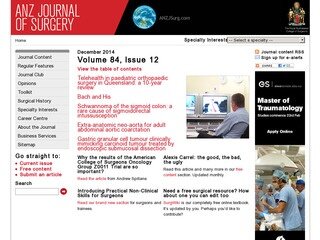 Go to on ANZ Journal of Surgery www.Webcred.it