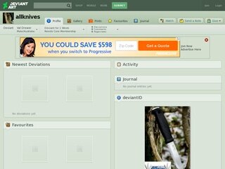 Go to on https://allknives.deviantart.com/ www.Webcred.it